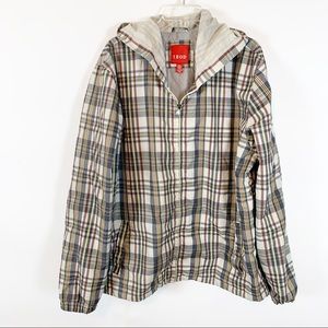 IZOD Men’s Long Sleeve Zip Front Hooded Jacket